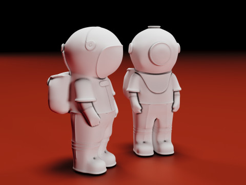 Astronaut 3Dプリントモデル