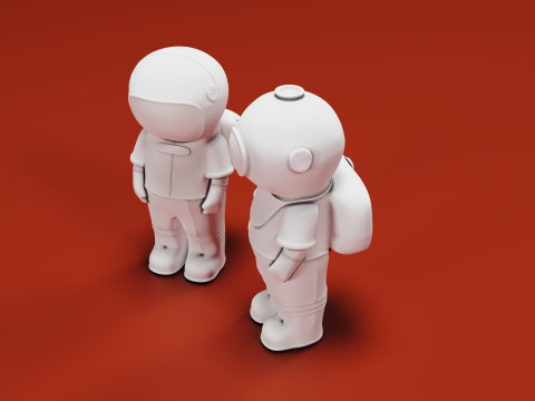 Astronaut 3D Baskı Modeli