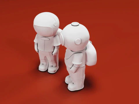 Astronaut 3D Print Model