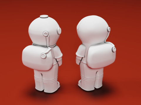 Astronaut 3D Baskı Modeli