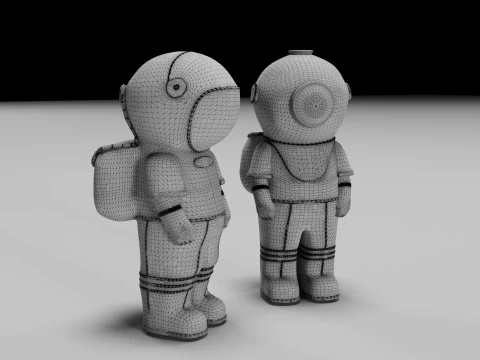 Astronaut 3D Print Model