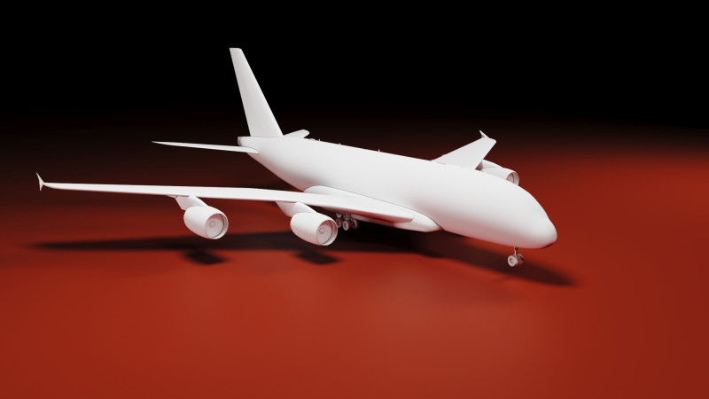 Airbus A380 Plane 3Dプリントモデル .c4d .max .obj .3ds .fbx .stl .blend 