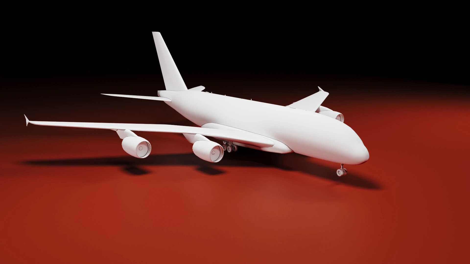 Airbus A380 Plane 3D Print Model .c4d .max .obj .3ds .fbx .stl .blend