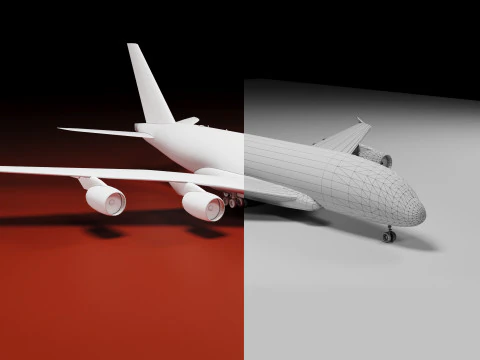 Airbus A380 Plane 3D Print Model