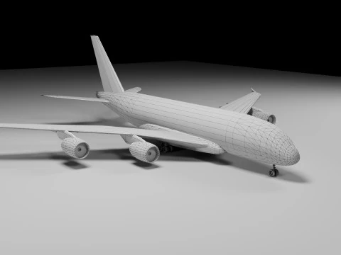 Airbus A380 Plane 3D Print Model
