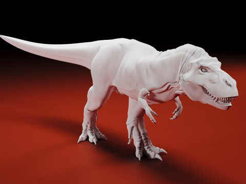 Realistic Dinosaur 3D Print Model
