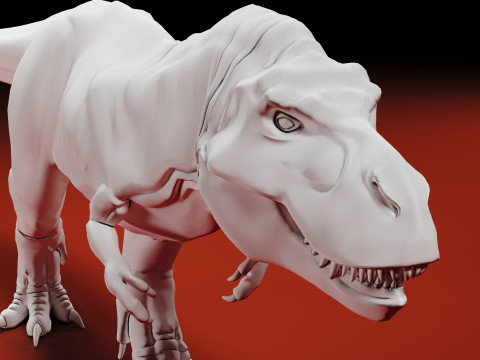 Realistic Dinosaur Model do druku 3D