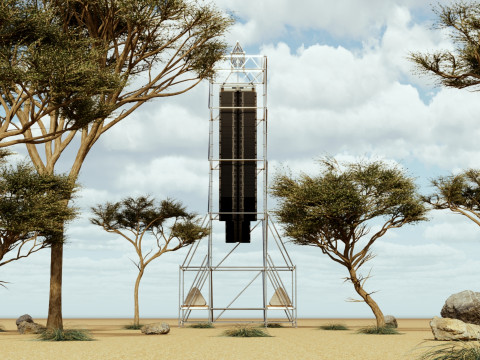 Concert Speaker Line Array Scaffolding Tower 3D Model