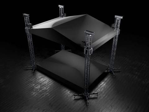 Concert Stage Detailed Model 3D Модель