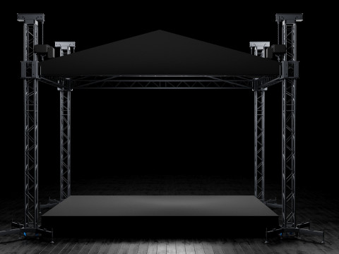 Concert Stage Detailed Model 3D Модель
