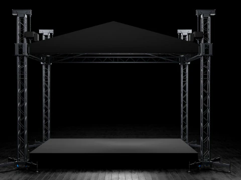 Concert Stage Detailed Model 3D Model