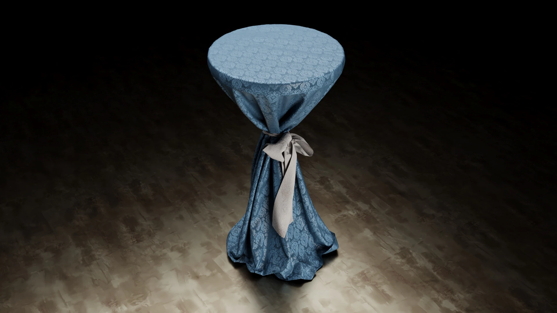 Wedding Event Bistro Table 3D Model .c4d .max .obj .3ds .fbx .stl .blend 