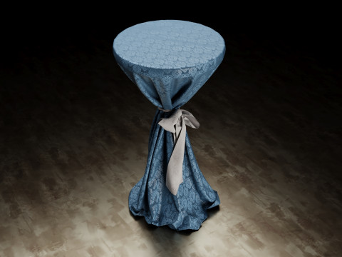 Wedding Event Bistro Table 3D Model