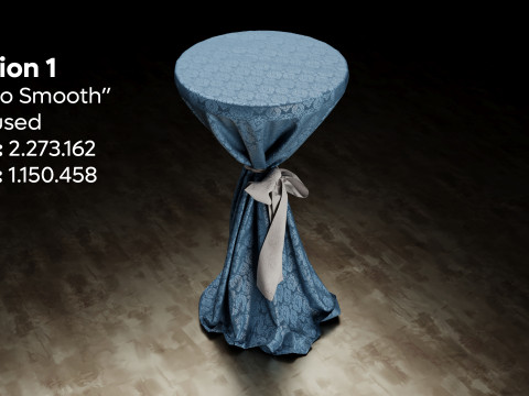 Wedding Event Bistro Table Model 3D