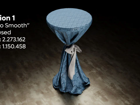 Wedding Event Bistro Table 3D Model