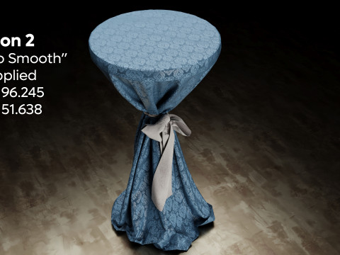 Wedding Event Bistro Table Model 3D