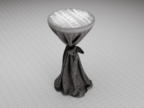 Wedding Event Bistro Table 3D Model