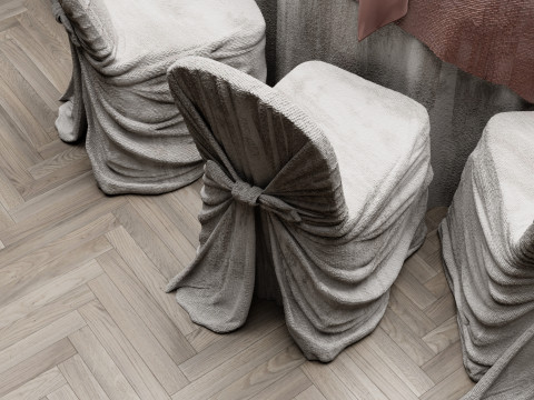 Detail Wedding Table 3D Model