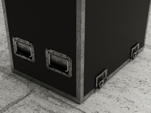 Hard Case and Line Array L-Acoustics Line Array KARA II Speakers Modèle 3D