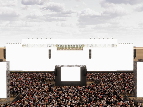 Realistic Large Festival Stage Modelo 3D