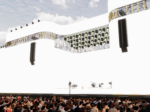 Realistic Large Festival Stage Modelo 3D