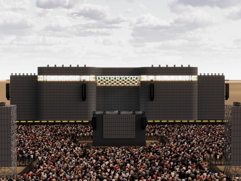 Realistic Large Festival Stage 3D 模型