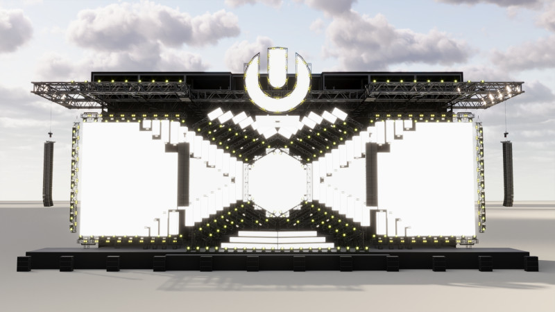 Ultra Music Festival 2018 Stage Modelo 3D .c4d .max .obj .3ds .fbx .stl .blend