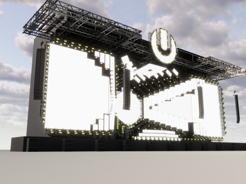 Ultra Music Festival 2018 Stage Modelo 3D