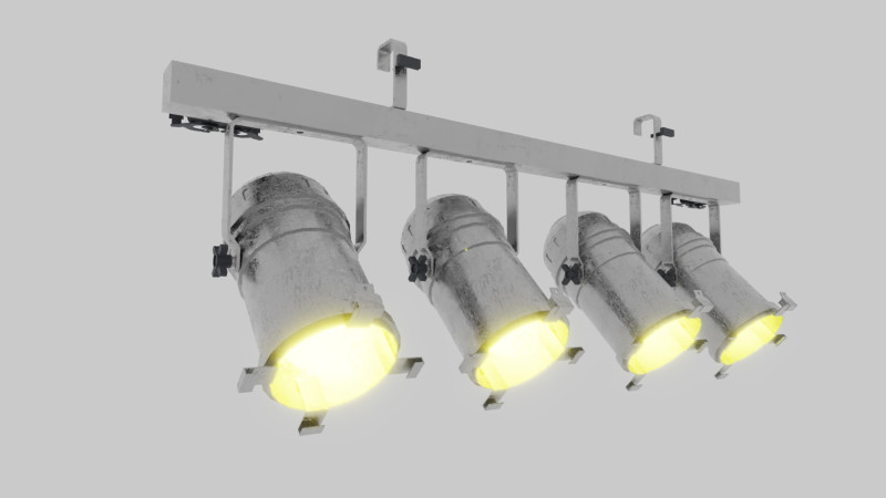 PAR64 Stage Light 3D Model .c4d .max .obj .3ds .fbx .stl .blend