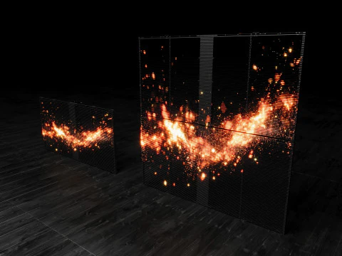 Transparent LED Screen 3D Model