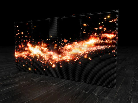 Transparent LED Screen 3D Model