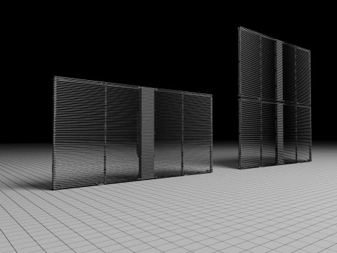 Transparent LED Screen 3D Model