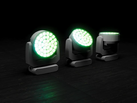 Lampu Panggung Kepala Bergerak Model 3D