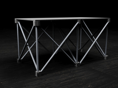 Modular Concert Stage Podium Modello 3D