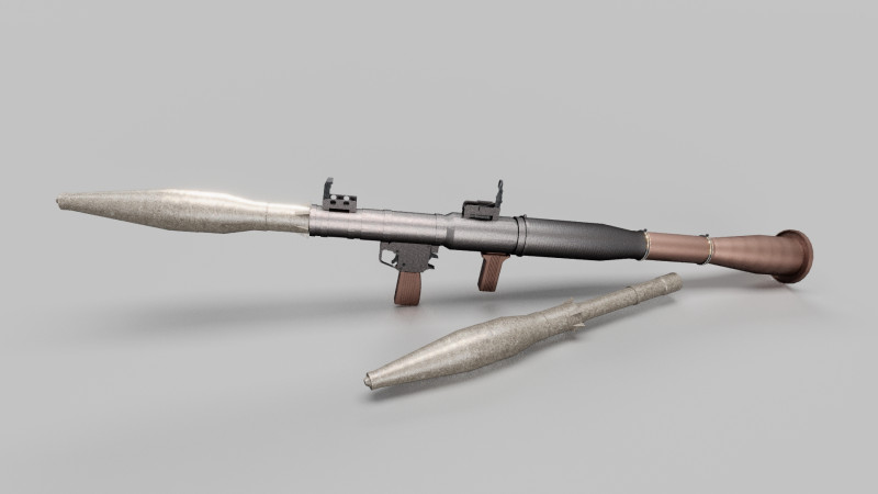 Panzerfaust 3D Модель .c4d .max .obj .3ds .fbx .stl .blend