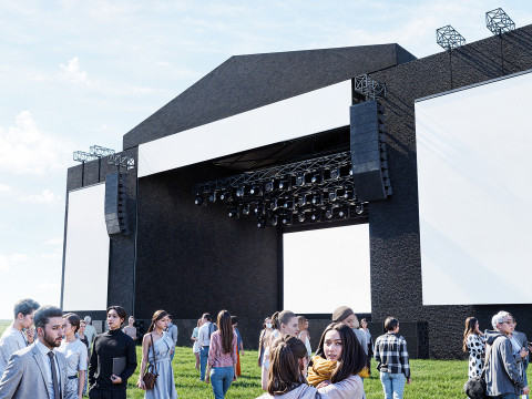 Modern Concert Stage Modelo 3D