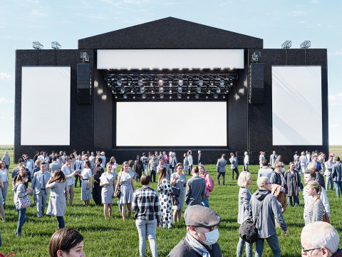 Modern Concert Stage 3D मॉडल