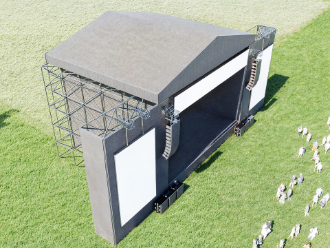 Modern Concert Stage 3D मॉडल
