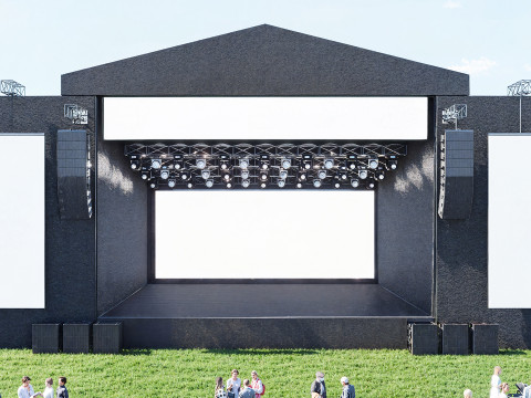 Modern Concert Stage 3D मॉडल