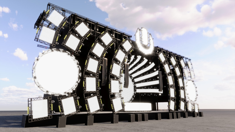 Ultra Music Festival 2014 Stage Model 3D .c4d .max .obj .3ds .fbx .stl .blend 