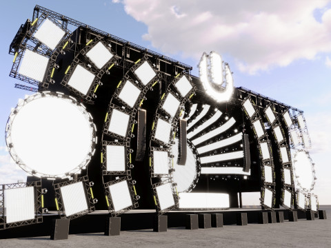 Ultra Music Festival 2014 Stage 3D 模型