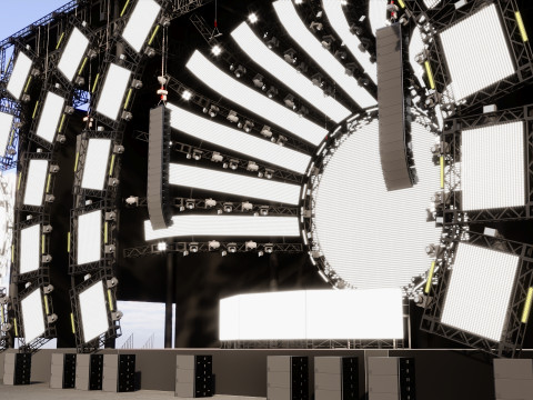 Ultra Music Festival 2014 Stage Model 3D