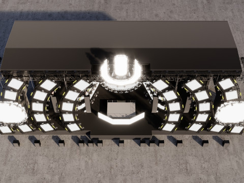 Ultra Music Festival 2014 Stage Model 3D