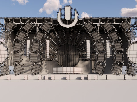 Ultra Music Festival 2014 Stage Model 3D