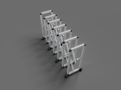 Accordion Barrier 3Dモデル