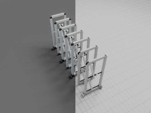Accordion Barrier 3Dモデル