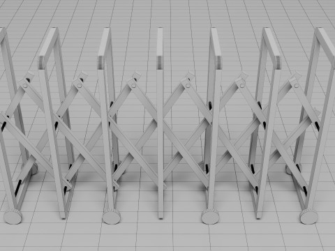 Accordion Barrier 3Dモデル