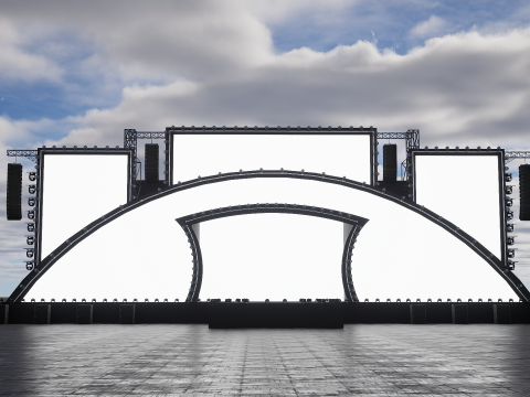 Festival - Concert Stage Model Model 3D