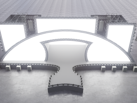 Festival - Concert Stage Model 3D Modell