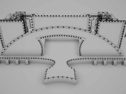 Festival - Concert Stage Model 3D Modell